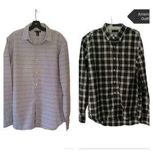American Eagle Outfitters Black and White Checkered Shirt for 15$